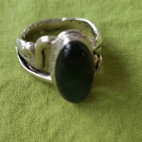 Womens Sterling Silver Labradorite Blue Gemstone Ring - Picture 5 of 9